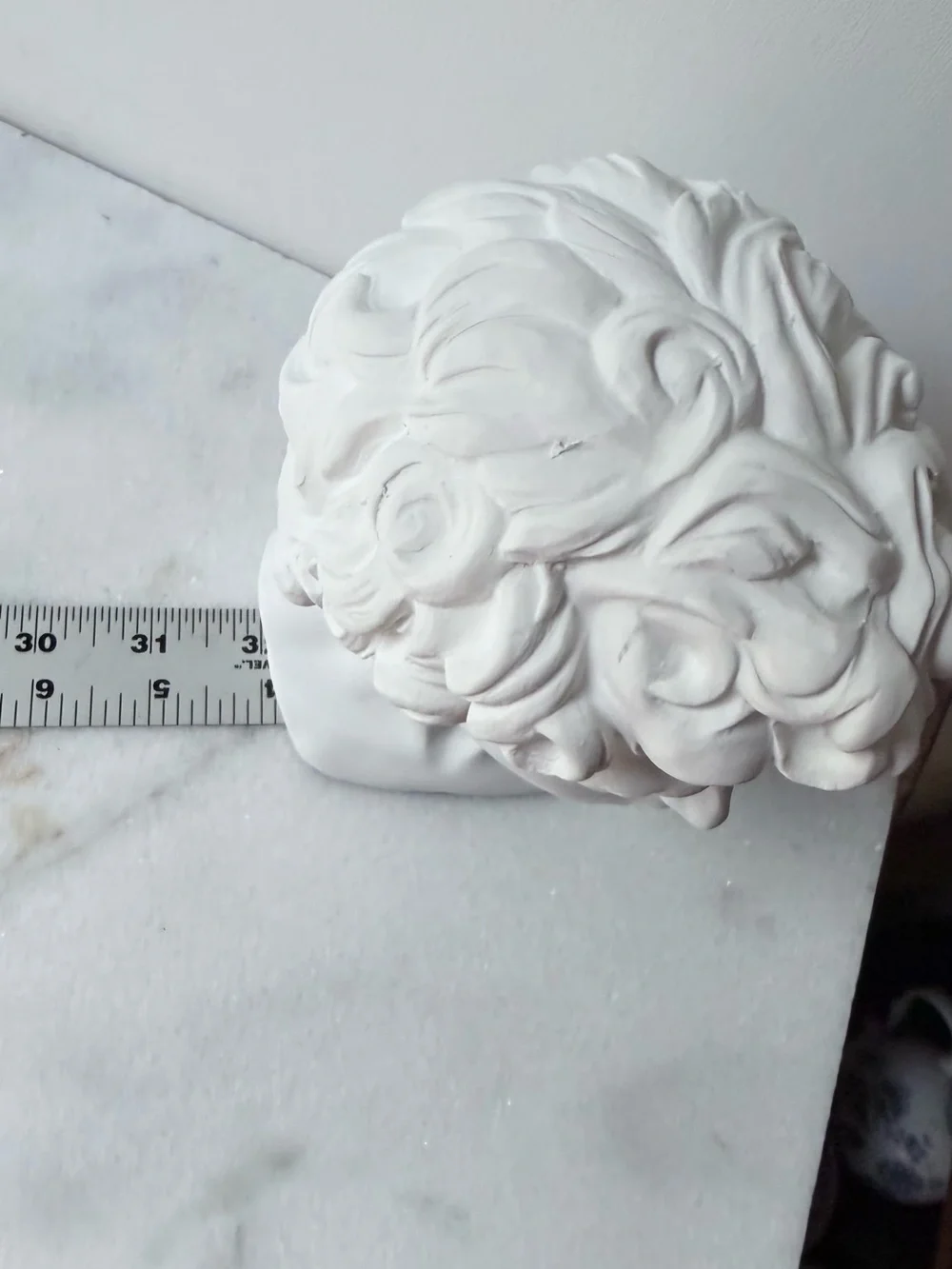 David Classical Marble David head Bust Sculpture - Picture 12 of 12